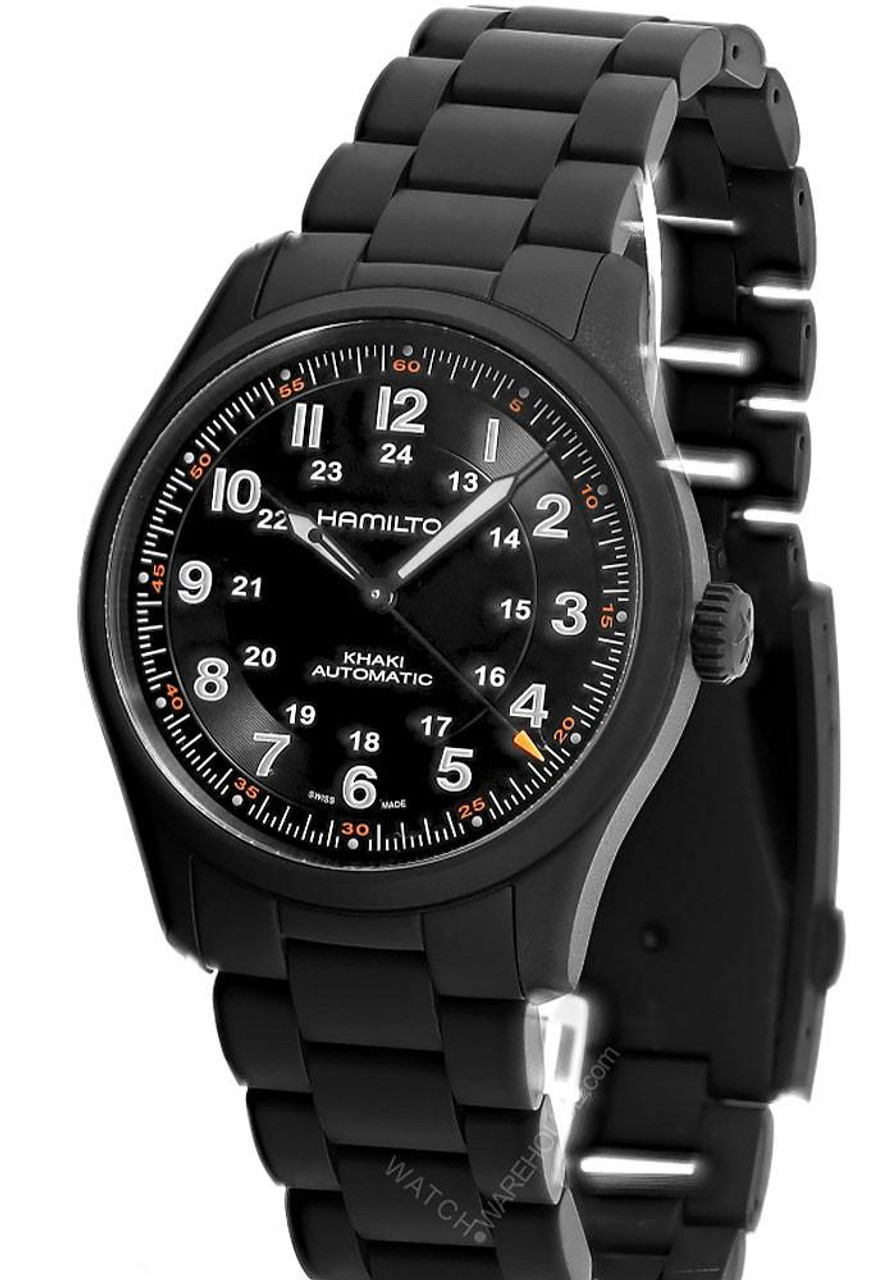 HAMILTON Khaki ブラック腕時計 HAMILTON 腕時計 「ハミルトン」 Khaki Field （カーキ