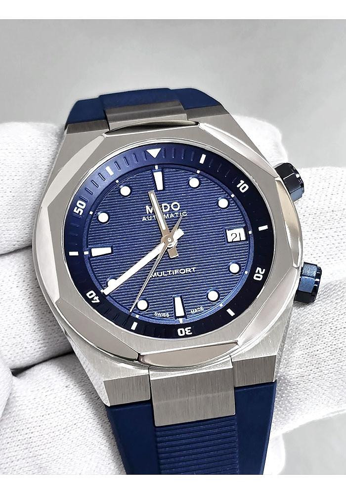MIDO Multifort 8 Two Crowns Automatic 40MM Blue Dial Men's Watch