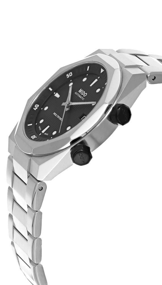MIDO Multifort 8 Two Crowns Automatic 40 MM Black Dial Men's Watch
