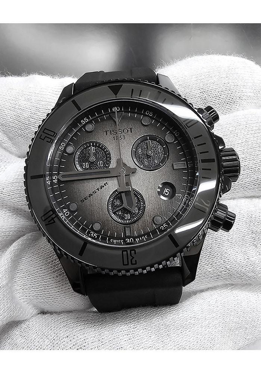TISSOT SeaStar 1000 Quartz Chronograph 38MM Gray-Black Dial