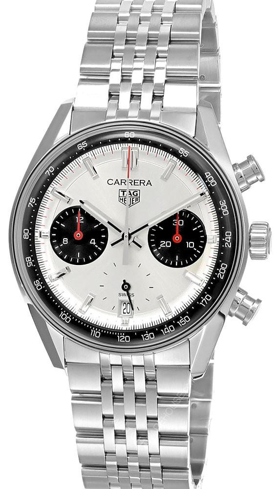 TAG HEUER Carrera Automatic Chronograph 39MM White Dial Men's