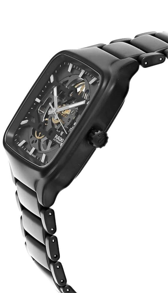 RADO True Square Automatic 38MM Skeleton Dial Black Men's Watch