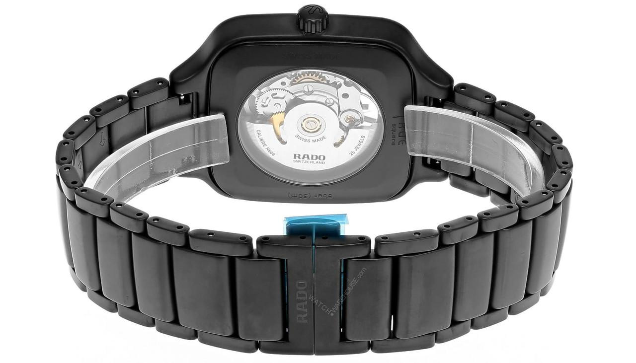 RADO True Square Automatic 38MM Skeleton Dial Black Men's Watch