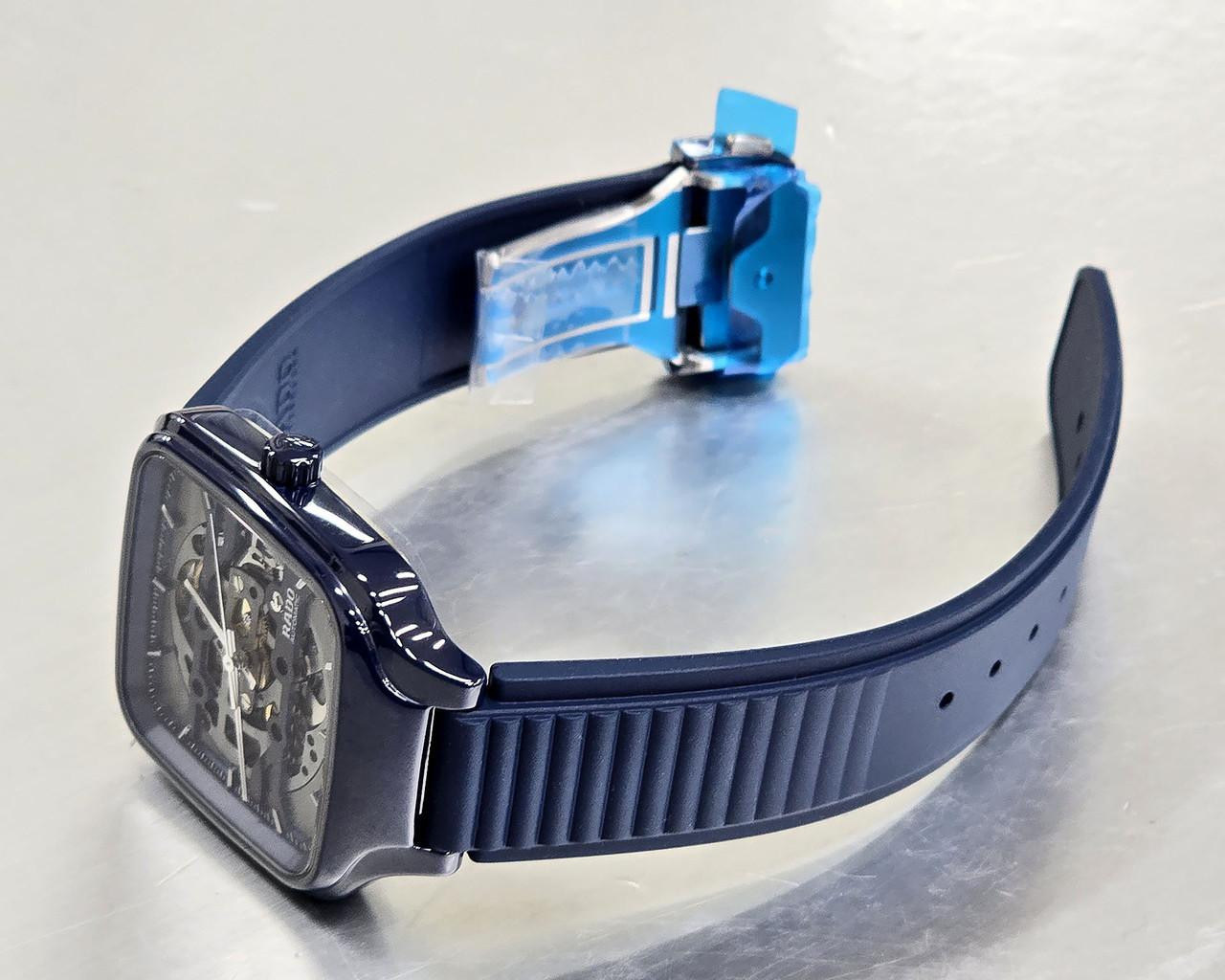 RADO True Square Automatic 38MM Skeleton Dial Blue Men's