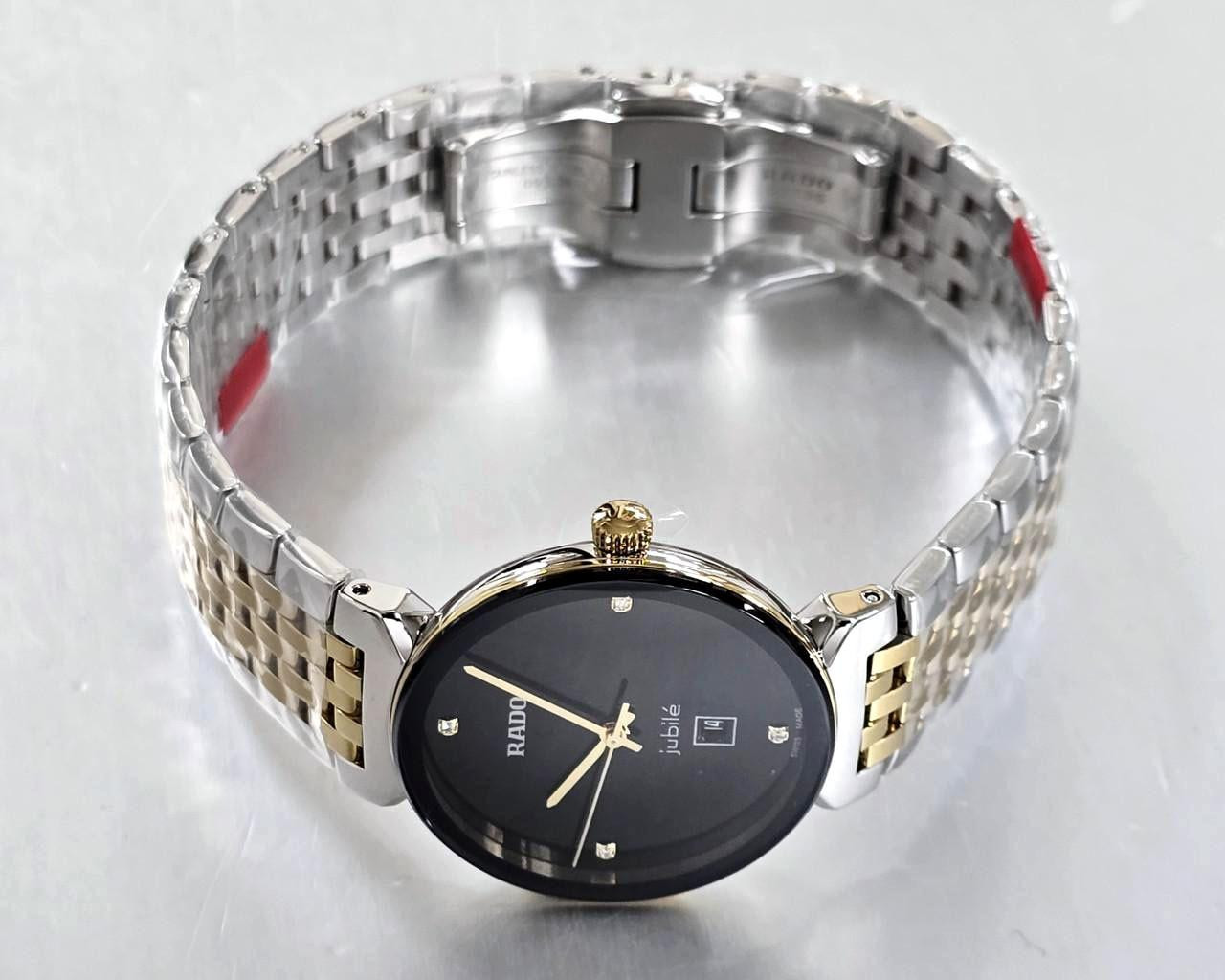 RADO Florence Quartz 30MM 3 Diamond Black Dial Two-Tone Women's