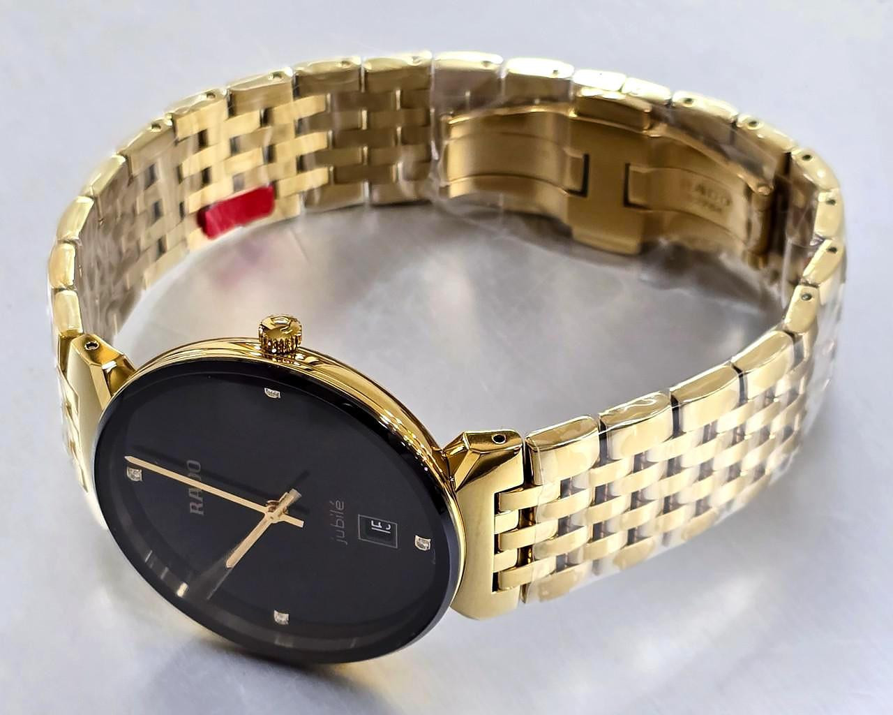 RADO Florence Quartz SS 38MM 3 Diamond Black Dial Unisex Watch