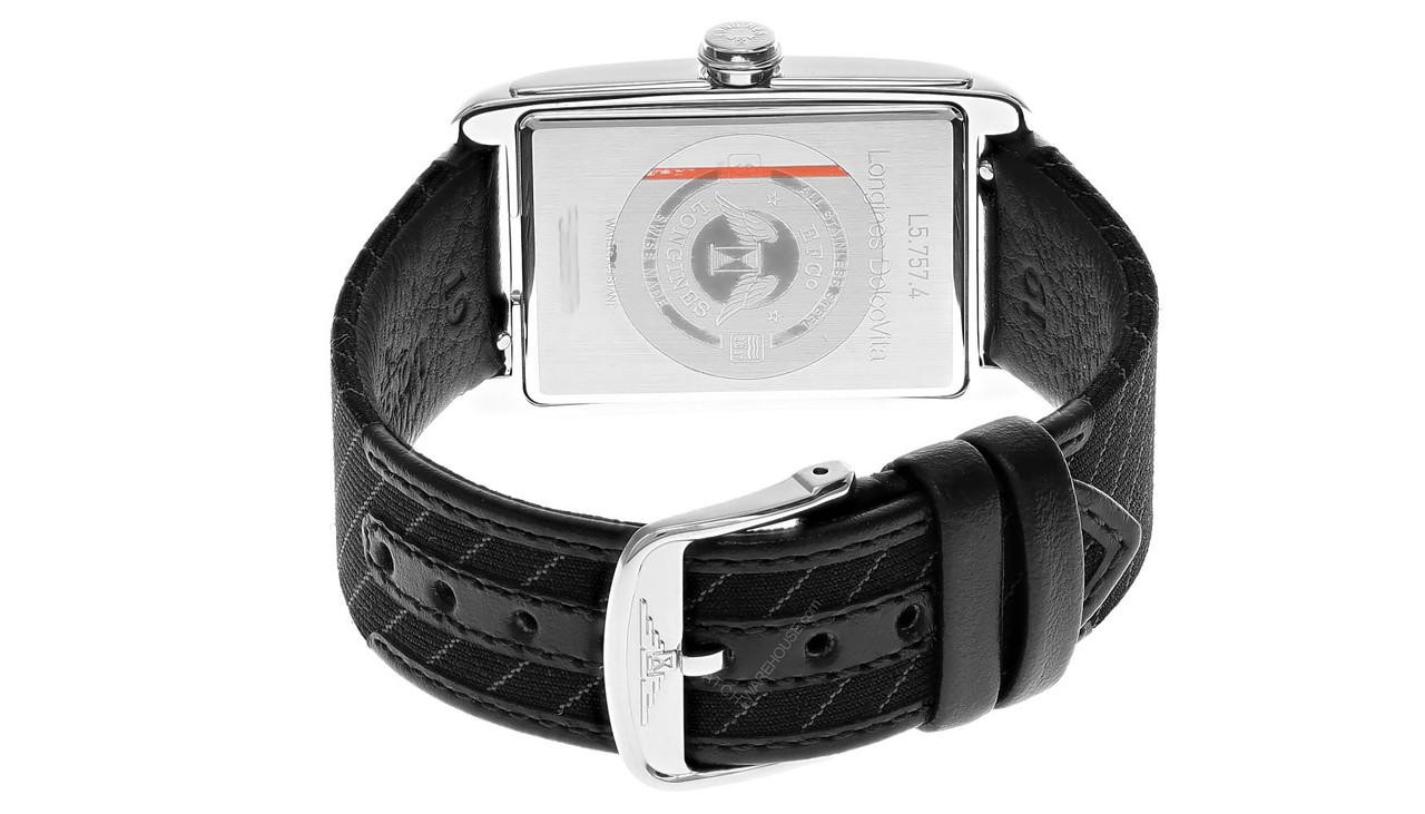 LONGINES DolceVita Automatic 27.7X 43.8 MM Black Leather Men's