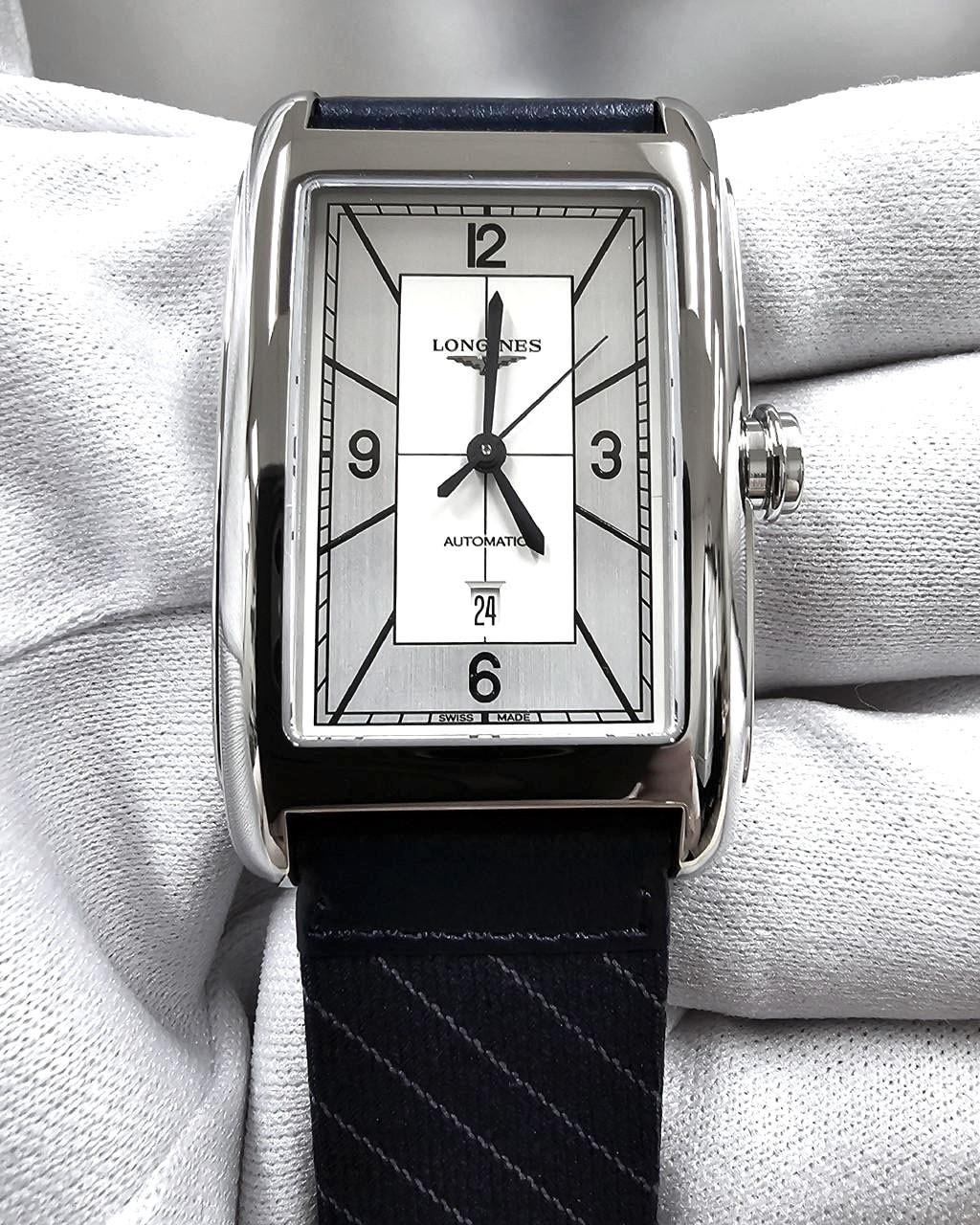 LONGINES DolceVita Automatic 27.7X 43.8 MM Black Leather Men's