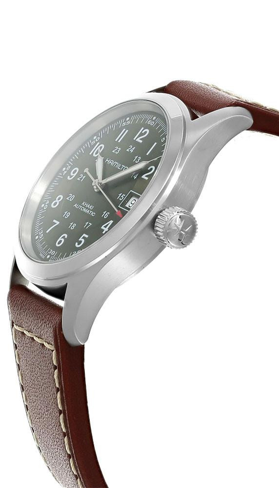 HAMILTON Khaki Field Automatic 38MM Green Dial Leather Men's Watch