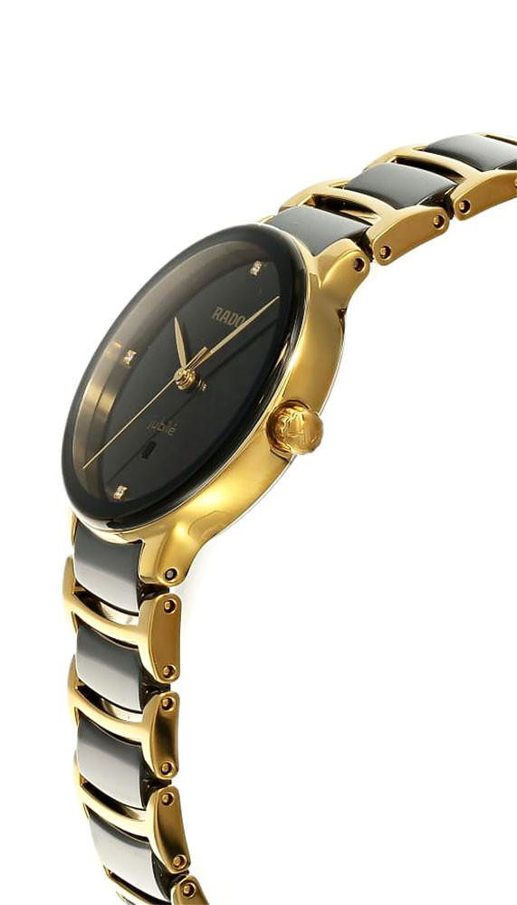 RADO Centrix Quartz SS 30.5MM 3 Diamond Two-Tone Women's Watch