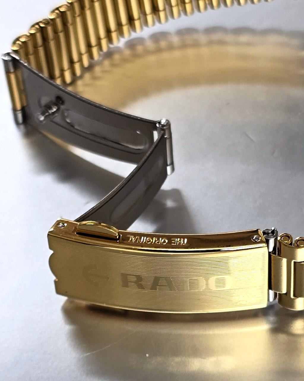 RADO Original DiaStar Quartz 27MM 11 Diamond Yellow Gold PVD