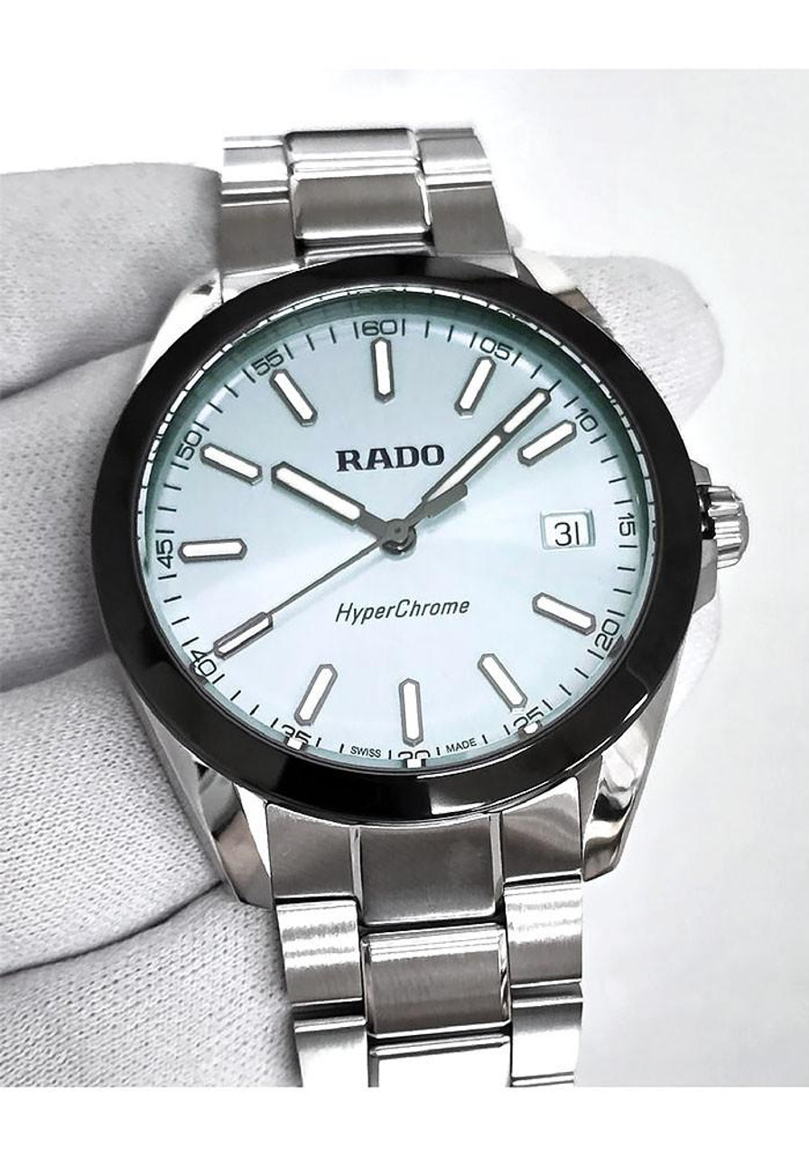 rrsh51様 RADO HyperChrome Quartz SS 41.5MM Ice Blue Dial Men's Watch