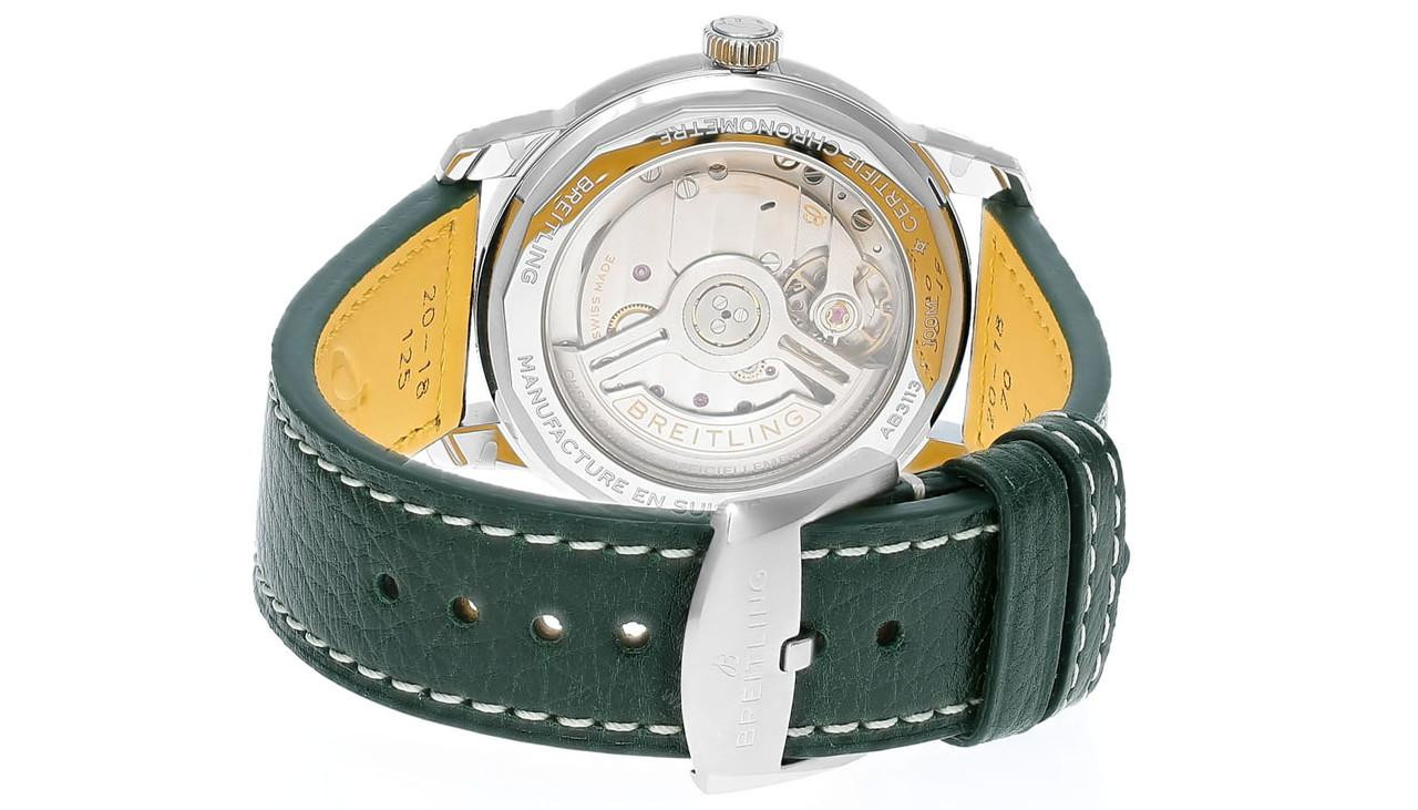 BREITLING Top Time B31 Automatic 38MM Green Dial Leather Men's