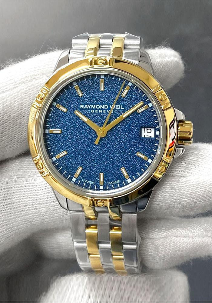RAYMOND WEIL Tango Quartz SS 30MM Frosted Blue Dial Two-Tone 