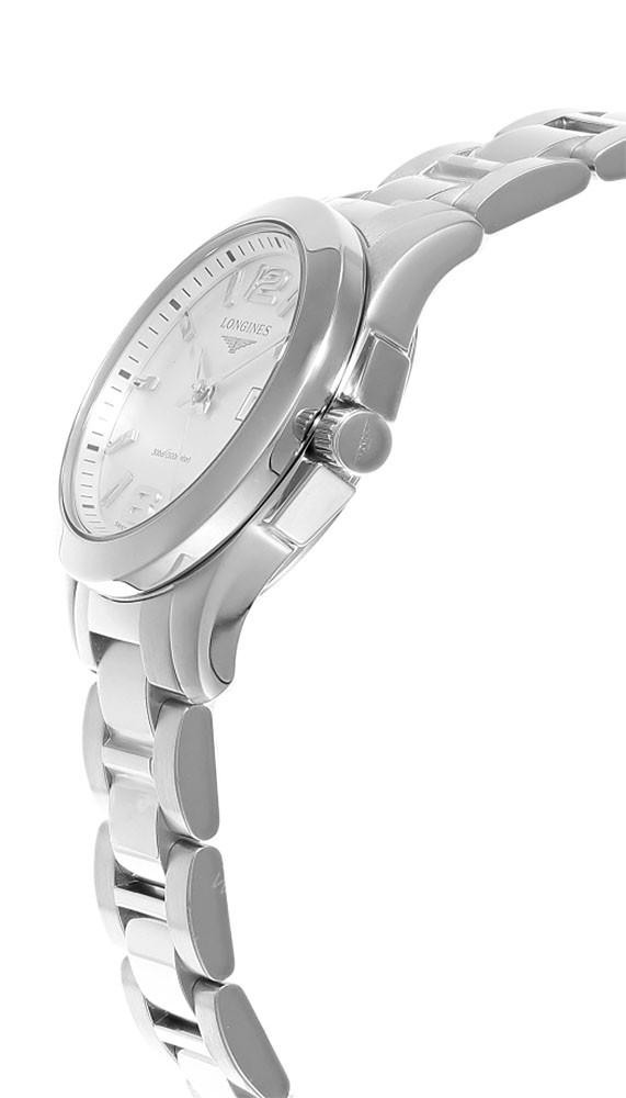 LONGINES Conquest Quartz SS 29.5 MM Silver Dial Women's Watch L3