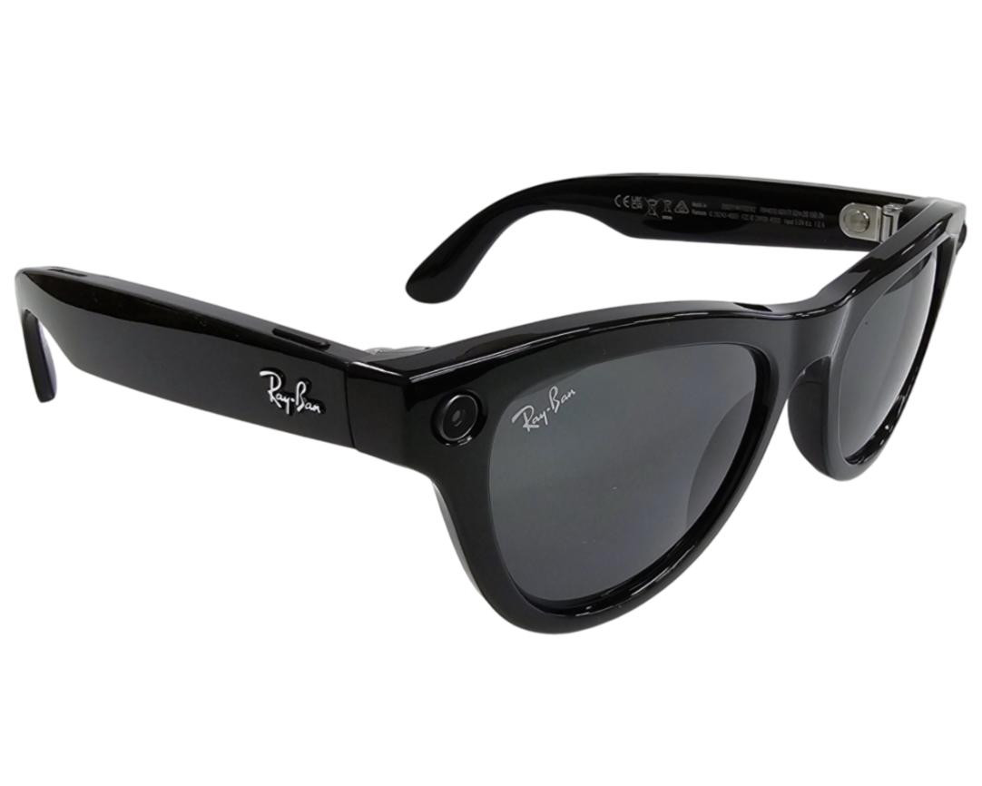 RAY-BAN Meta Skyler Shiny Black AI Smart Glasses RW4010 601/7152
