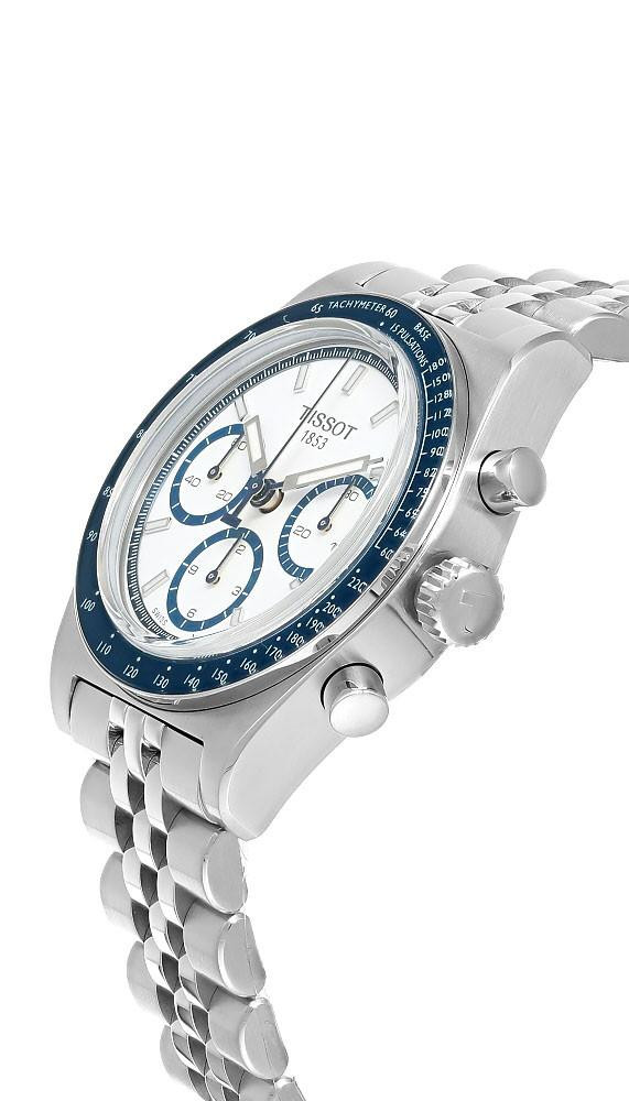 TISSOT PR516 Chronograph SS 41MM White Dial Men's Watch T149