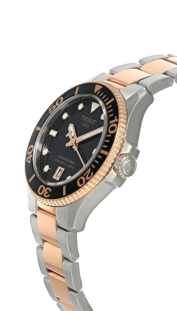 TISSOT Seastar 1000 Quartz 36MM Black Dial Unisex Watch T120