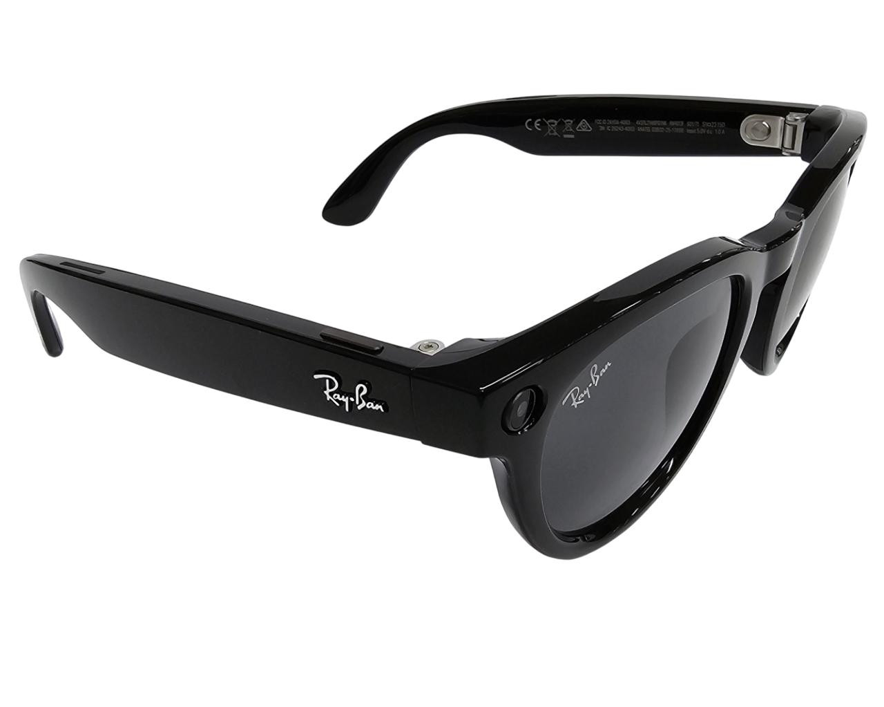 RAY-BAN Meta Headliner Shiny Black Low Bridge Fit AI Smart Glasses 