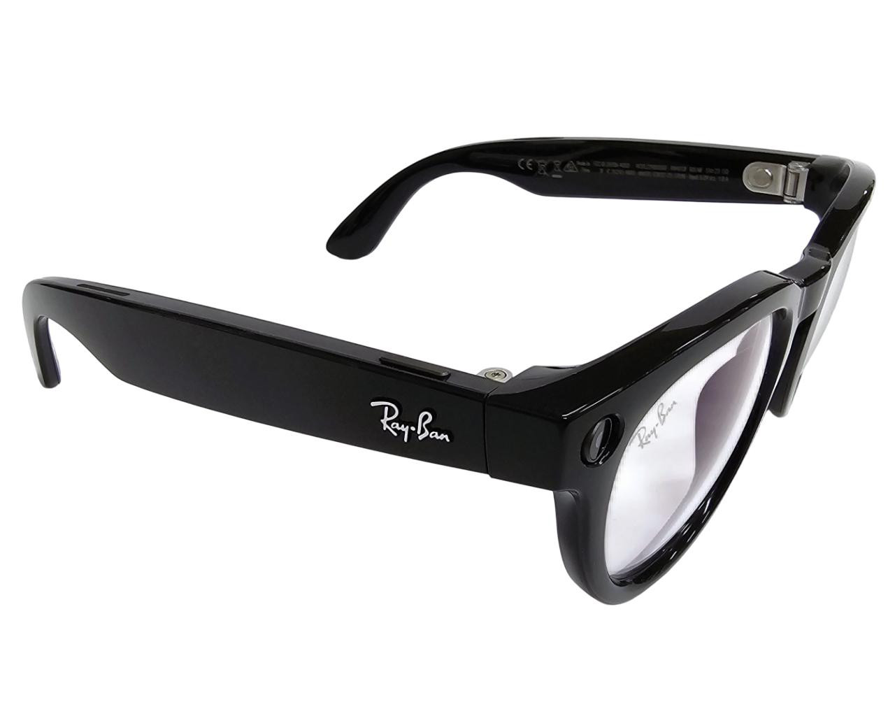 RAY-BAN Meta Headliner Shiny Black Low Bridge Fit Transition AI
