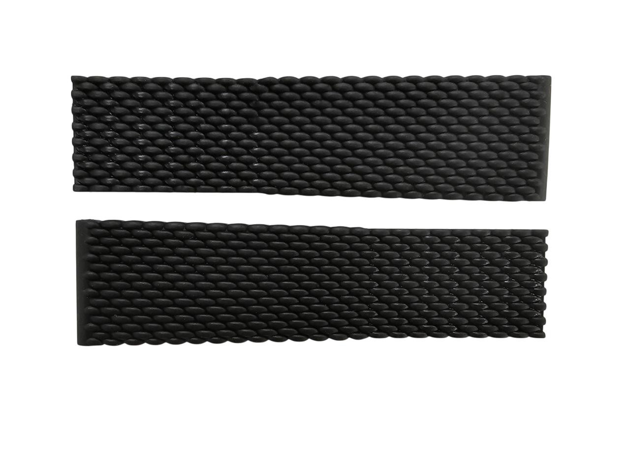 BREITLING Black Mesh 22/20MM Rubber Strap 279S | Fast & Free US