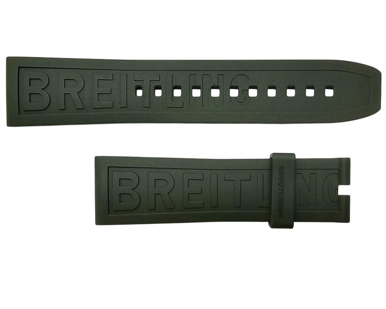 BREITLING Green Diver Pro 22/20MM Rubber Strap 188SS | Fast & Free