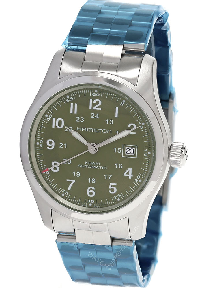 HAMILTON Khaki Field Automatic SS 42MM Green Dial Men's Watch H70605160