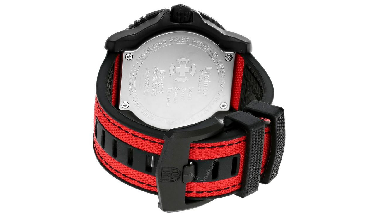 LUMINOX ICE-SAR 1080 Series Artic Quartz 46MM Red Rubber Men's