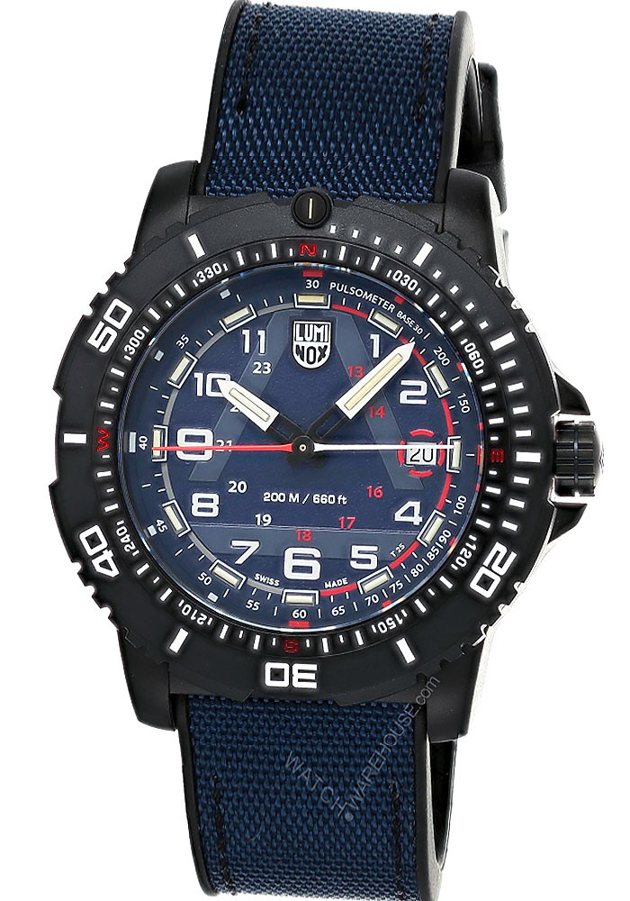 LUMINOX ICE-SAR 1080 Series Artic Quartz 46MM Blue Rubber Men's Watch XL.1083