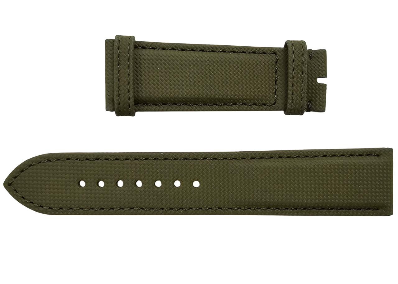 Breitling watches BREITLING Green 22/20MM Military Calfskin Leather Strap 658X 