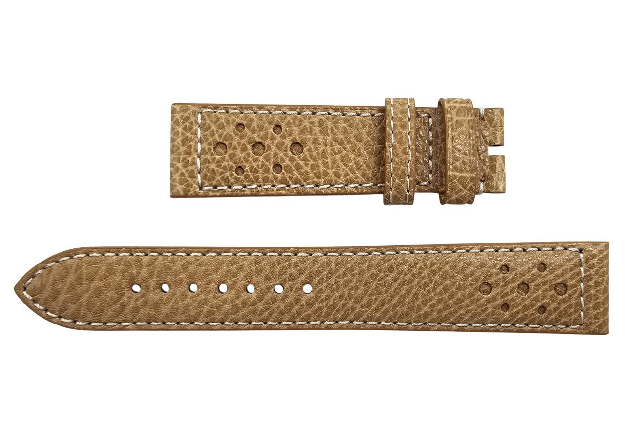 BREITLING Brown Racing-Themed 20/18MM Calfskin Leather Strap 670X