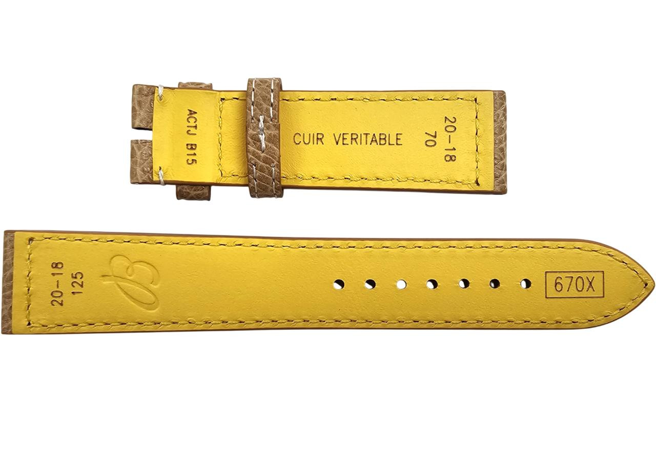 BREITLING ブライトリング 純正レザーベルト 20-18 XS New Authentic BREITLING Genuine Leather Band Black Color 20 mm