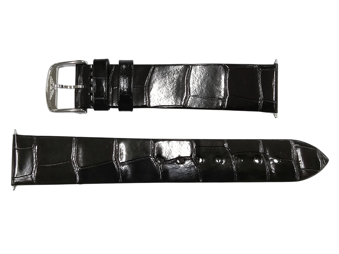 LONGINES Black Alligator Leather Strap with Buckle L682111473