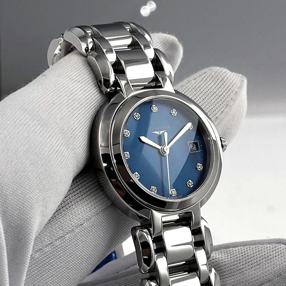 LONGINES PrimaLuna Quartz 26.5MM Blue 11 Diamond Dial Women's LONGINES PrimaLuna Quartz 26.5MM Blue 11 Diamond Dial Women's