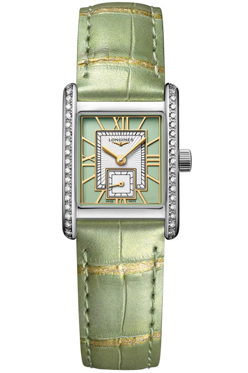Longines watches LONGINES Mini DolceVita Quartz 21.5MM Green Dial Leather Women's Watch L5.200.0.05.2 
