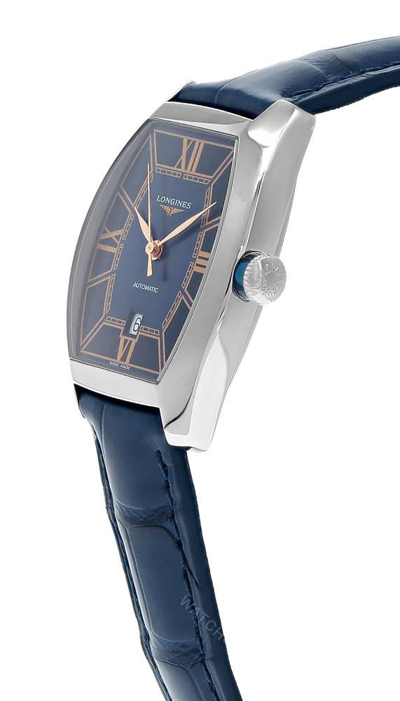LONGINES Evidenza Automatic 26MM Blue Dial Leather Women's Watch