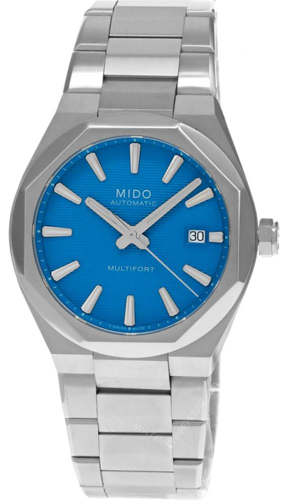 MIDO Multifort 8 One Crown Automatic SS 40MM Turquoise Dial Men's