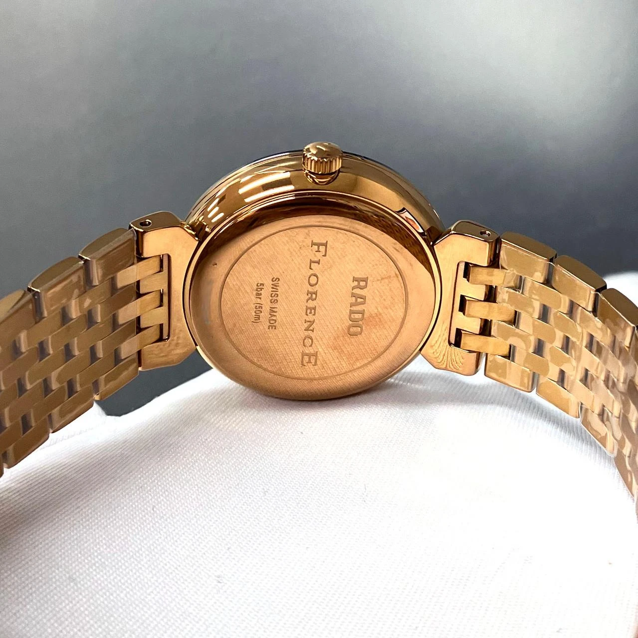 RADO Florence Quartz 30MM Brown Dial 4 Diamond Rose Gold Women