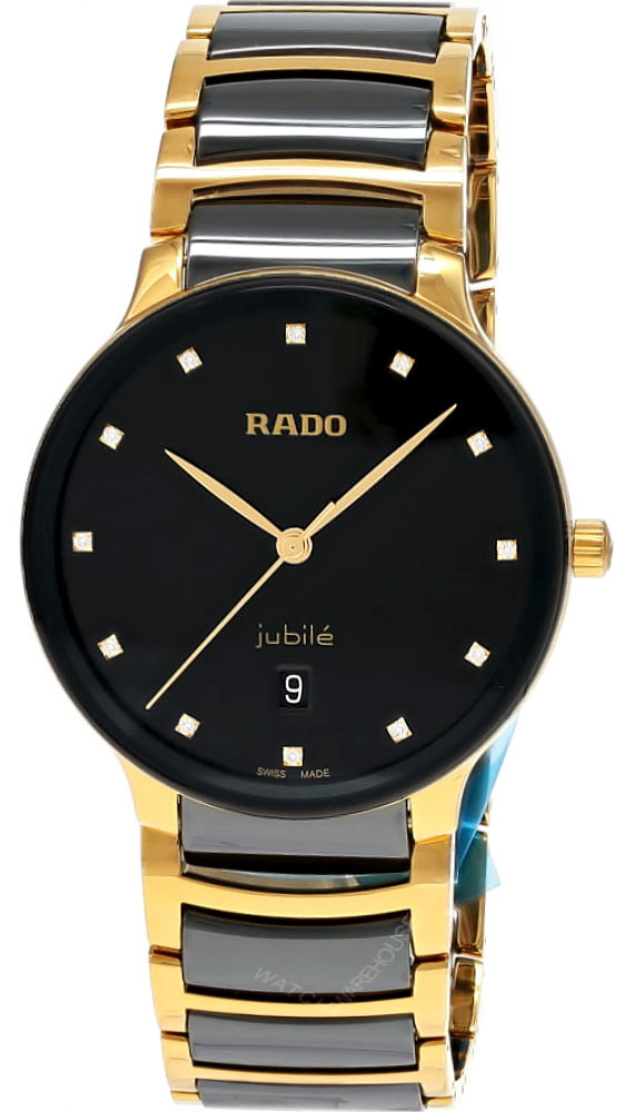 RADO Centrix Quartz 39.5MM Black Diamond Dial Men's Watch R30022742