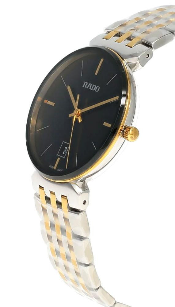 RADO Florence Quartz 38MM Black Dial Two-Tone Men's Watch