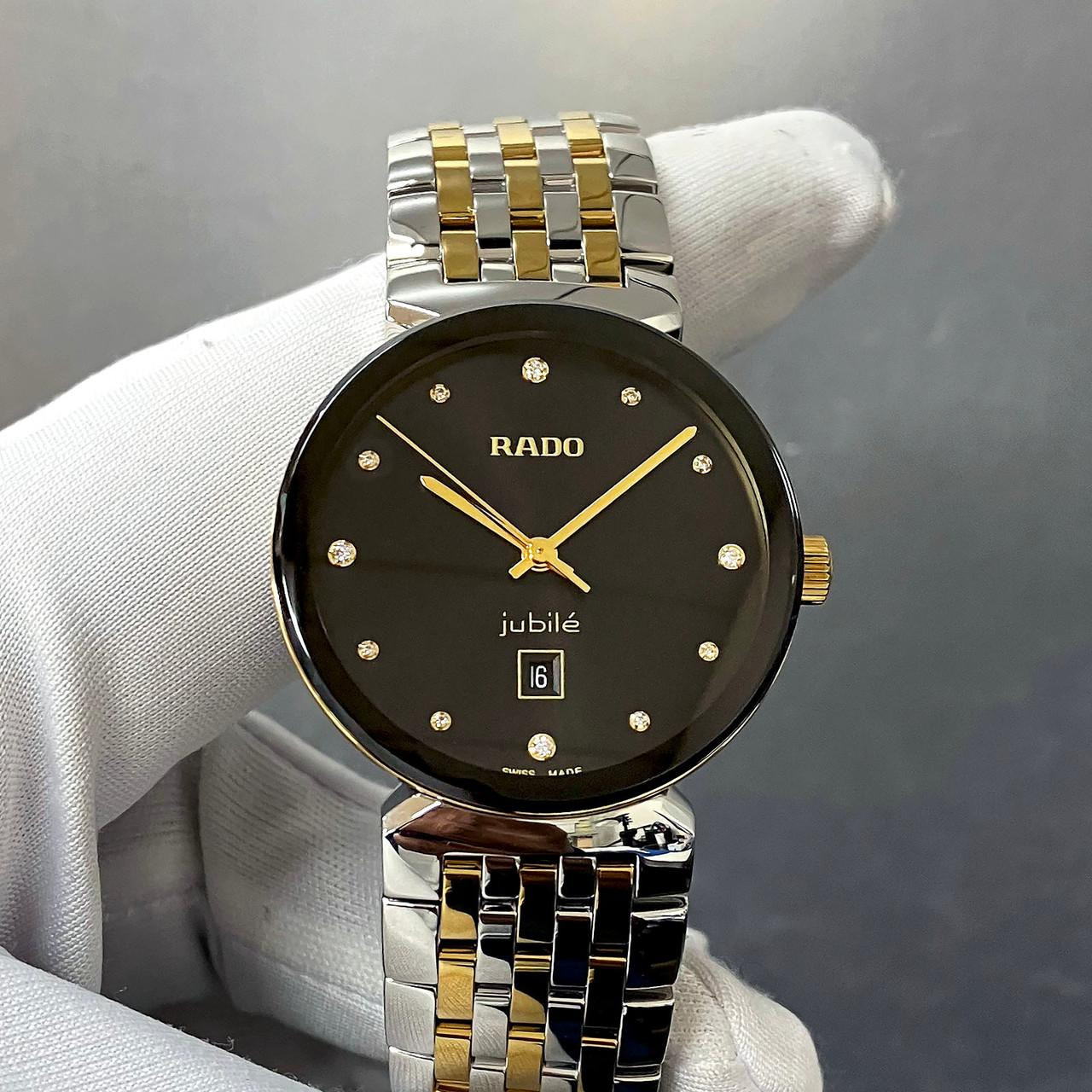 RADO Florence Quartz 30MM Black Diamond Dial Two-Toned Women's