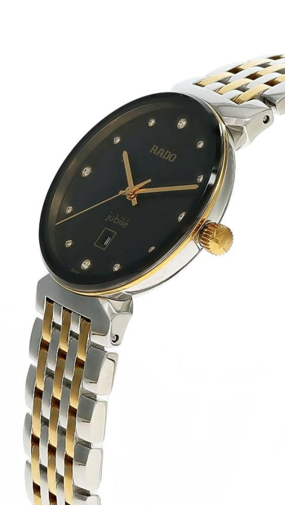 RADO Florence Quartz 38MM Black 12 Diamond Dial Two-Tone Men's