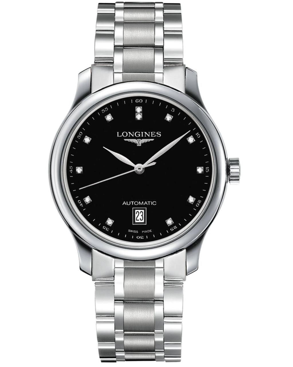 Longines watches LONGINES Master Collection Automatic 38.5MM Black Diamond Dial SS Men's Watch L2.628.4.57.6 