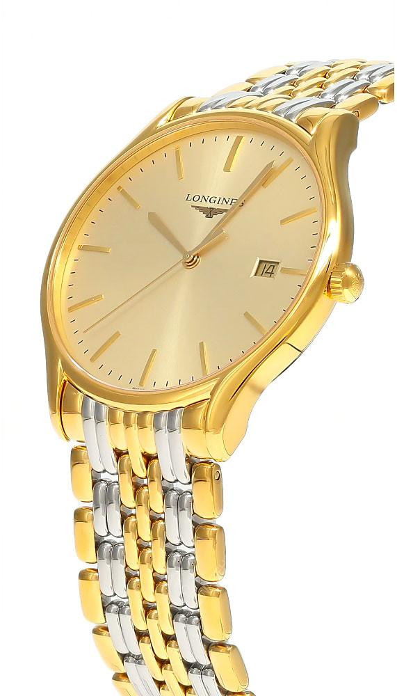 LONGINES Lyre Quartz 38MM Champagne Dial Two-Tone Men's Watch L4