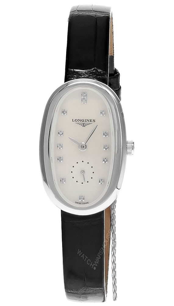 LONGINES Symphonette Quartz 34MM MOP Diamond Dial Women's Watch L2.306.4.87.0