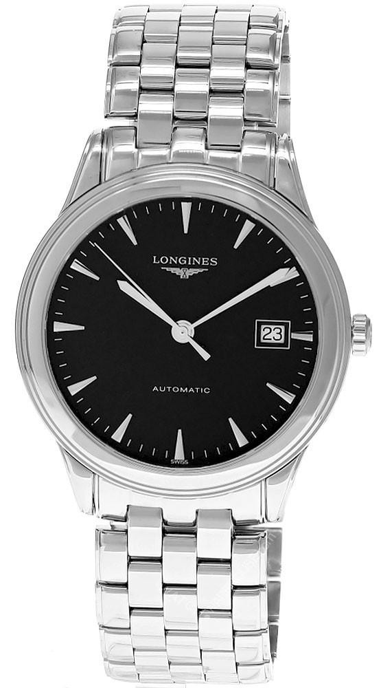 LONGINES Flagship Automatic SS 38.5MM Black Dial Men's Watch L4