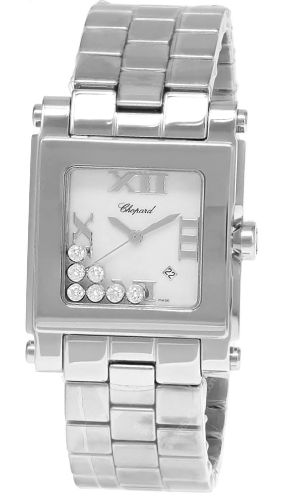 Chopard watches CHOPARD Happy Sport 30MM 7 Floating Diamonds Women's Watch 278496-3001