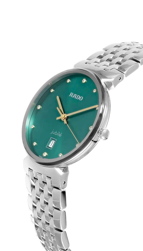 RADO FLORENCE 腕時計 クォーツ RADO Florence Quartz 38MM Green Diamond Dial Men's Watch R48912773