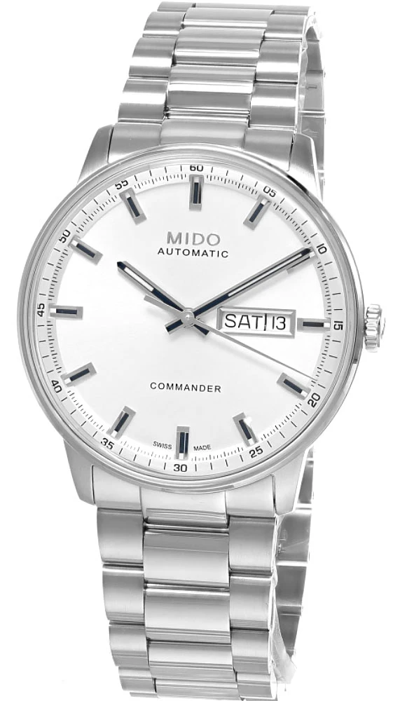 Mido Watches MIDO Commander Datoday Automatic SS 40MM Silver Dial Men's Watch M021.430.11.031.00