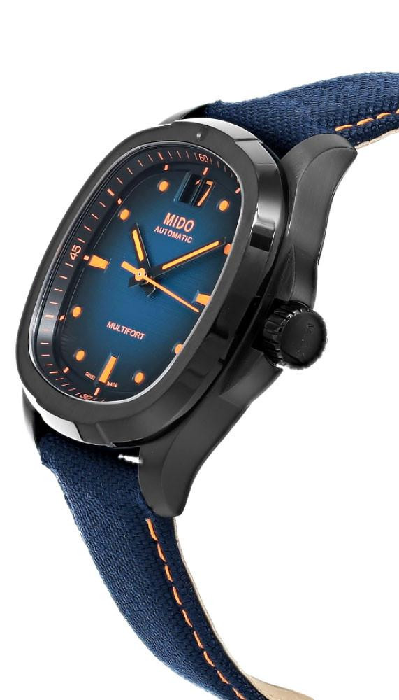 MIDO Multifort TV Big Date Automatic 40MM Blue Dial Men's Watch